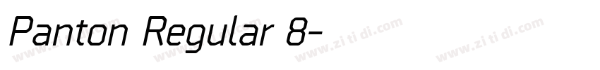 Panton Regular 8字体转换